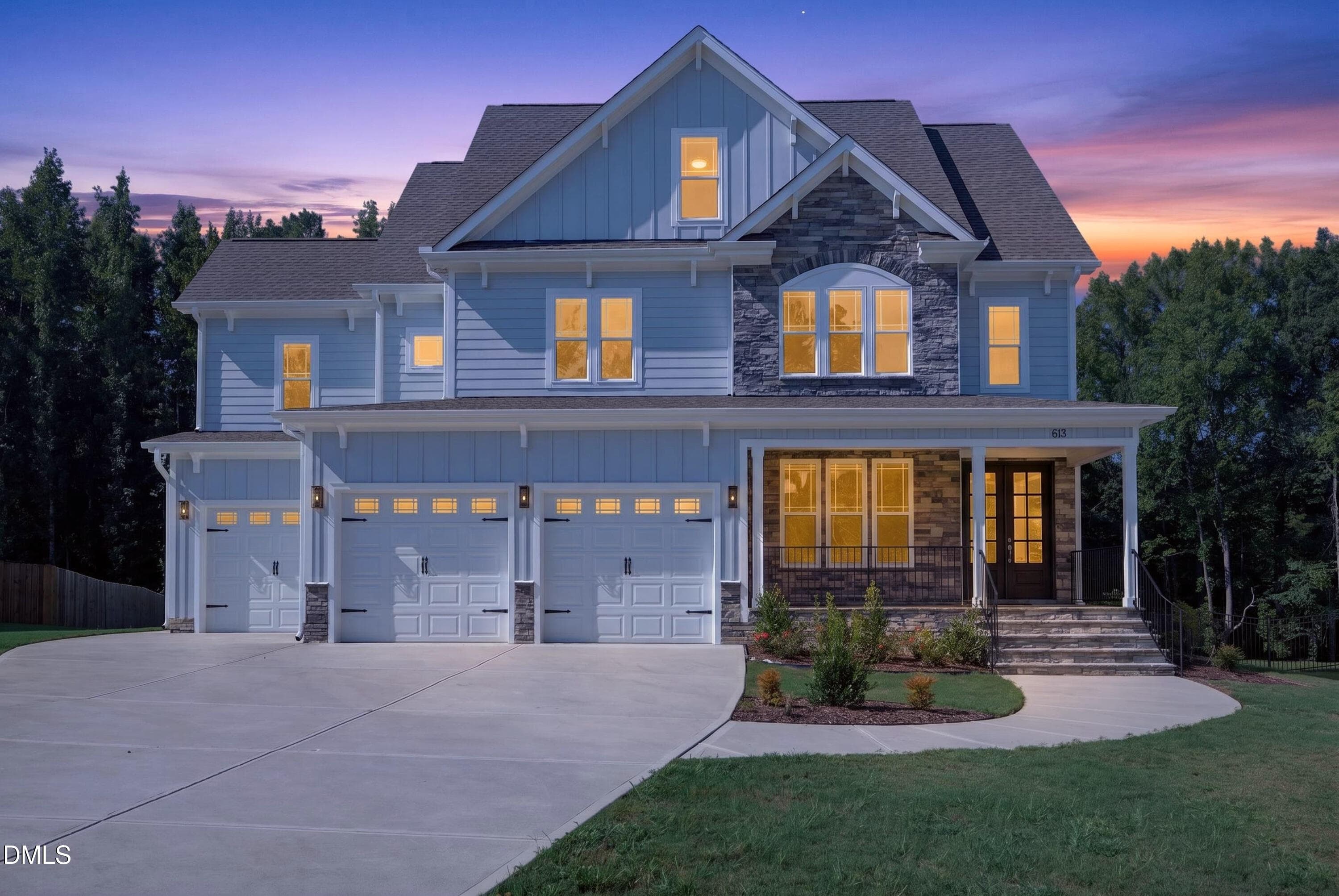 002__B5A2459#twilight - 613 Darian Woods Drive, Holly Springs, NC 27540, Holly Springs