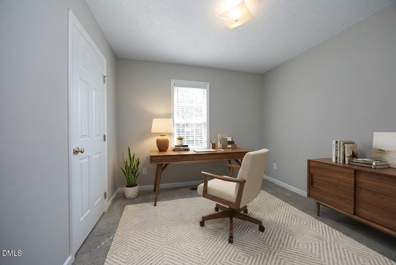 Bedroom 2 virtually staged office - 118 Mckenzie Circle, Clayton, NC 27520, Clayton