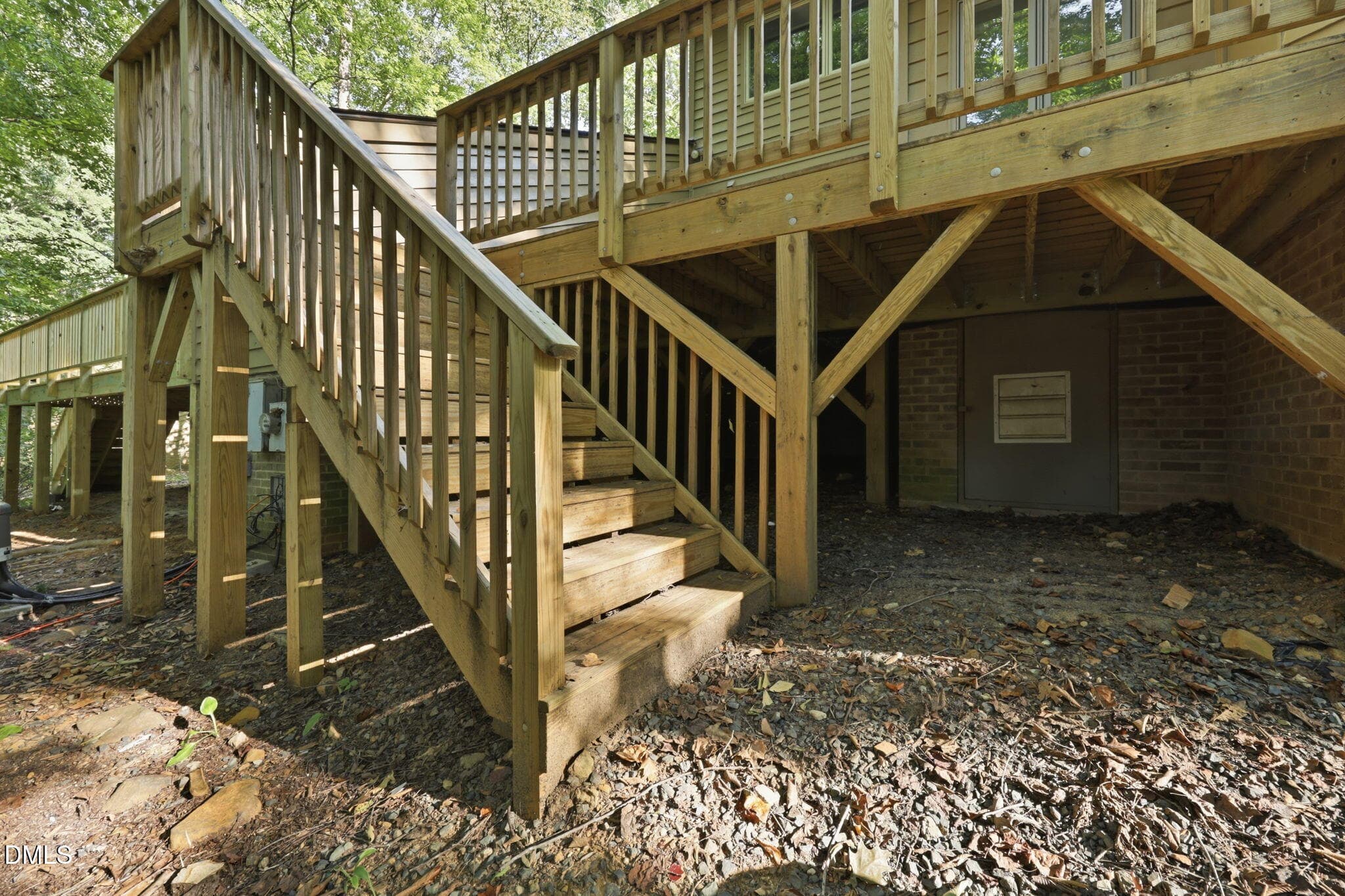 Back deck stairs-Crawlspace Entry - 72 Stoneridge Road 72, Durham, NC 27705, Durham