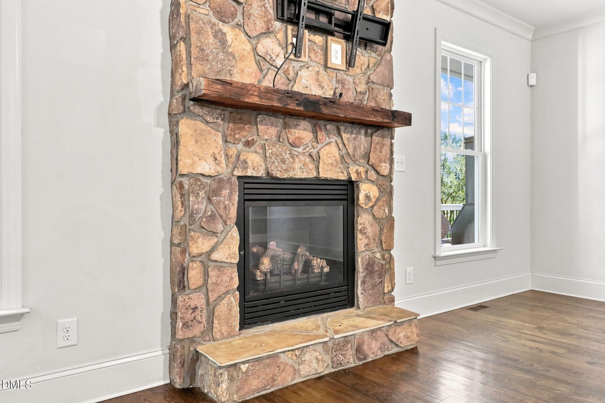 Stone Fireplace - 270 Rivers Edge Drive, Youngsville, NC 27596, Youngsville