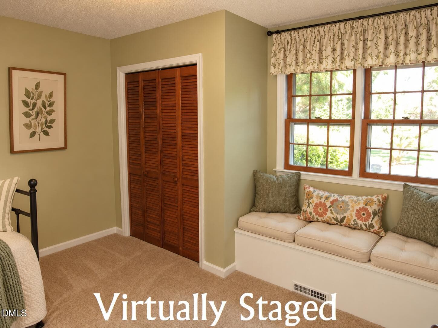 Virtually staged - bedroom #3 - 1290 Spring Valley Road, Henderson, NC 27537, Henderson