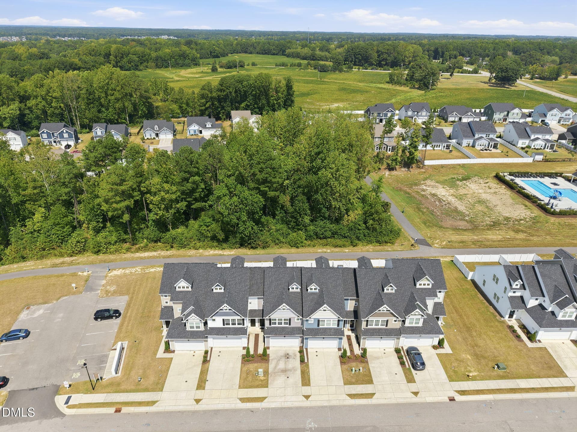 Aerial View-Facing - 234 Shingle Oak Road, Wake Forest, NC 27587