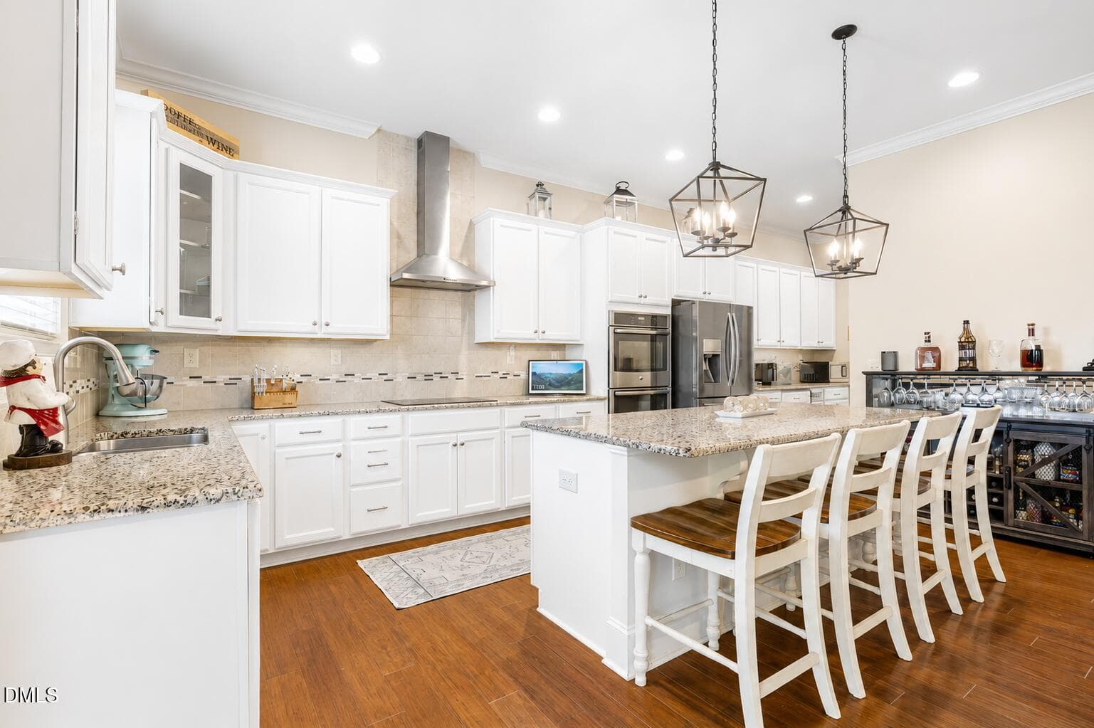 Virtually staged with white cabinets - 124 Restonwood Drive, Apex, NC 27539, Apex