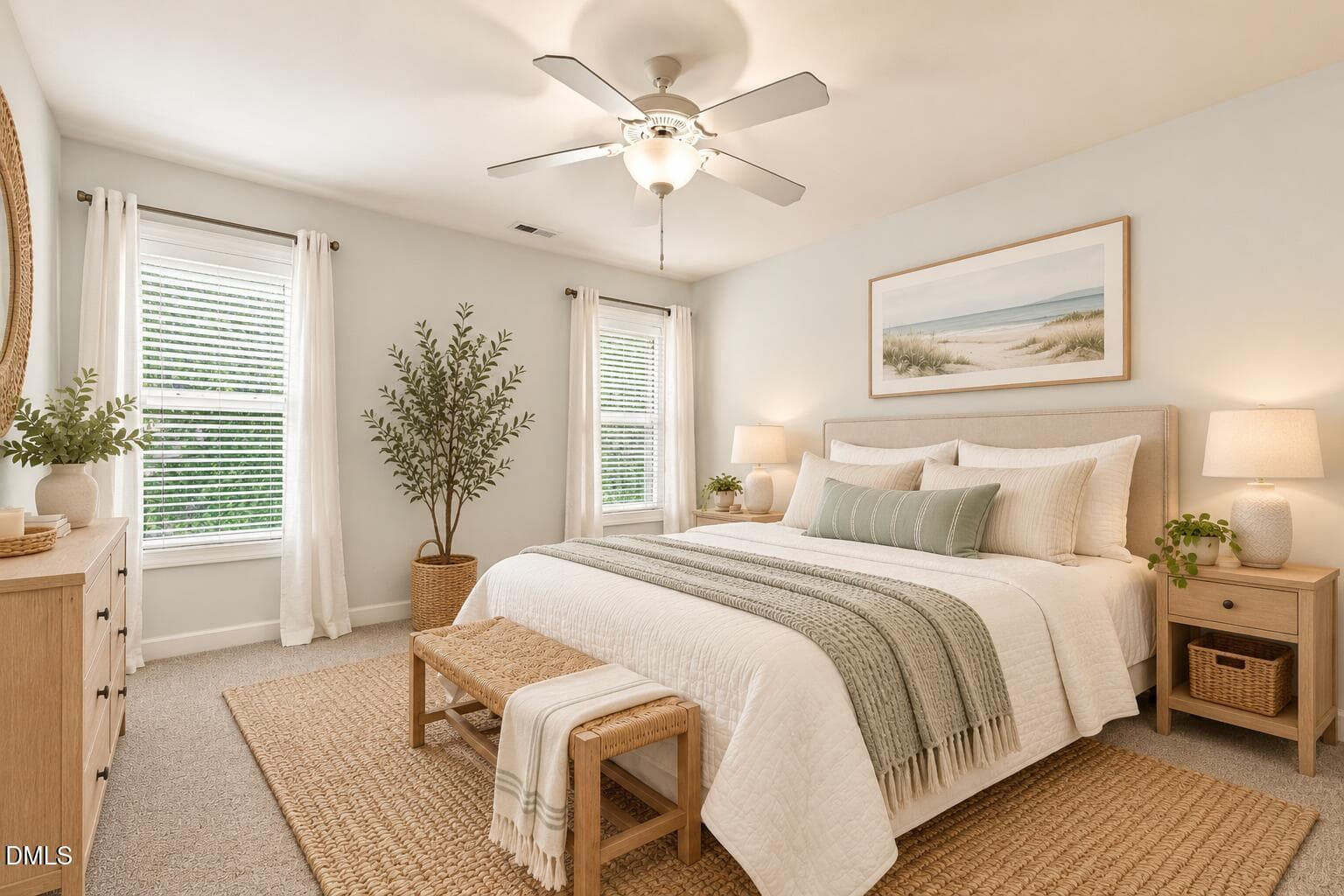 bedroom 2 virtually staged - 229 Rose Walk Lane, Carrboro, NC 27510
