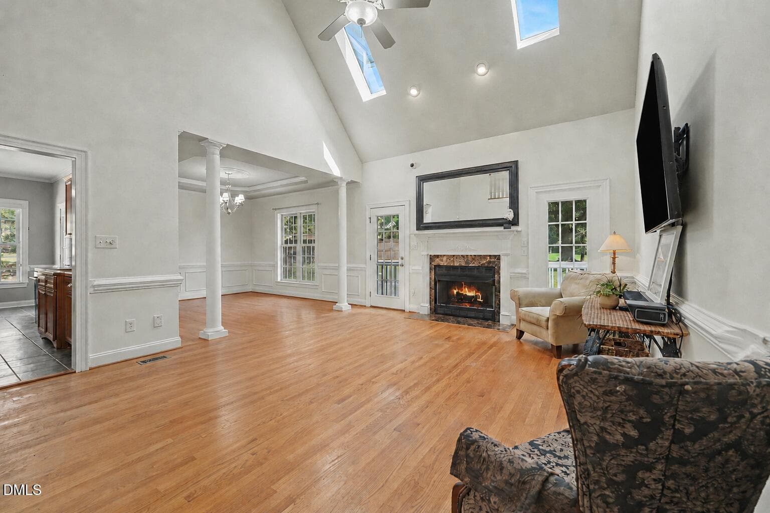 Living room towards dining - 5312 Serather Court, Garner, NC 27529, Garner