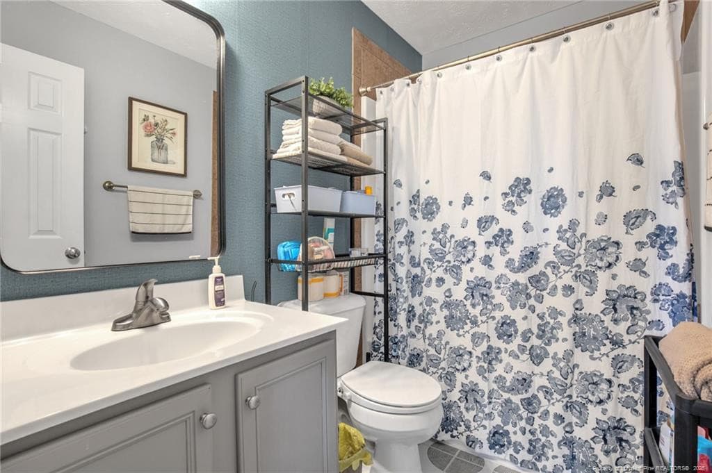 Downstairs Hall Bath - 408 Allegiance Street, Raeford, NC 28376, Raeford