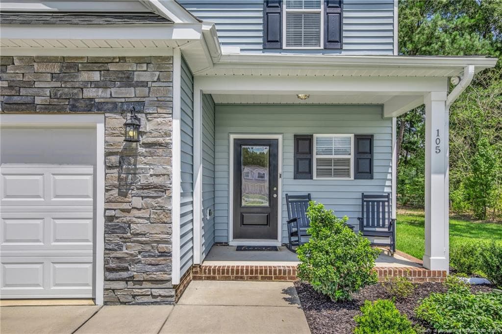 COVERED FRONT PORCH - 105 Nectar Lane, Bunnlevel, NC 28323