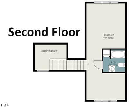 Floorplan second floor - 1021 Reaves Drive, Chapel Hill, NC 27516, Chapel Hill