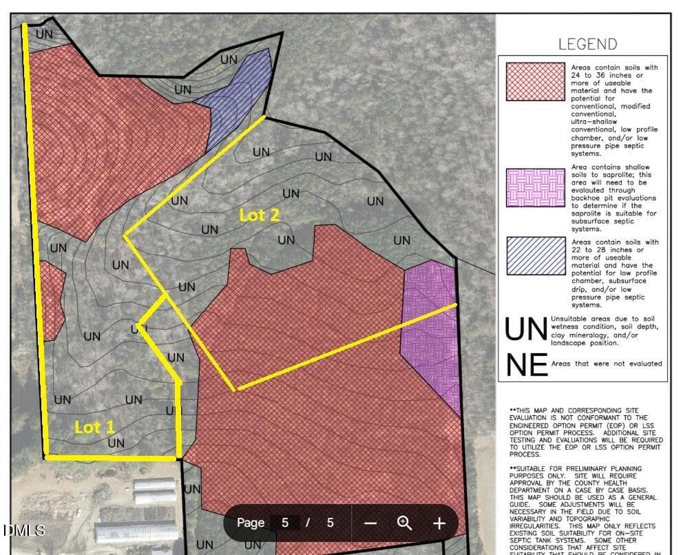 Estimate of Suitable Soils Lot 1 - 3829 Standing Pine Lane, Zebulon, NC 27597, Zebulon