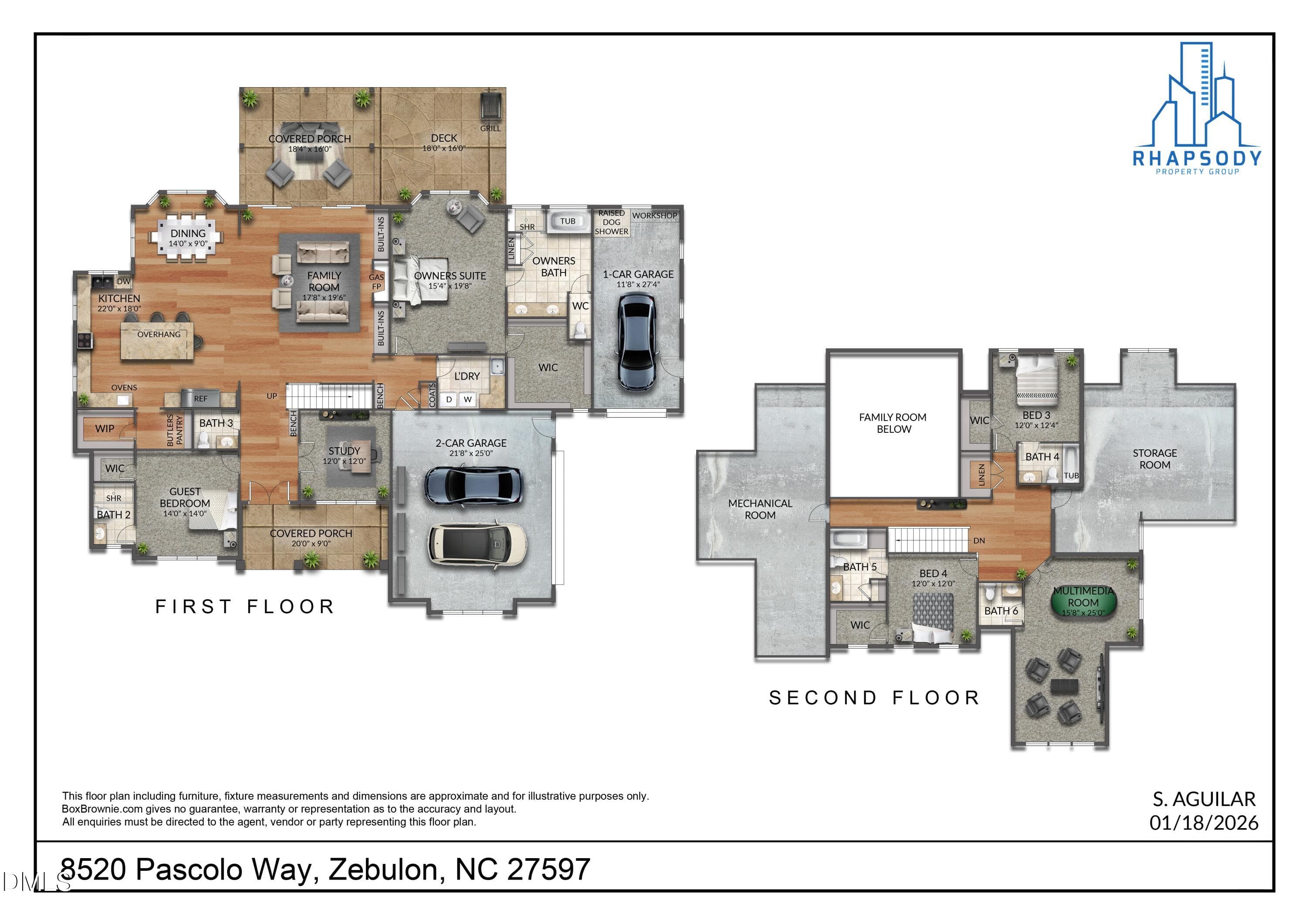 2026-01-19 8520 Pascolo Way Floor Plan C - 8520 Pascolo Way, Zebulon, NC 27597, Zebulon