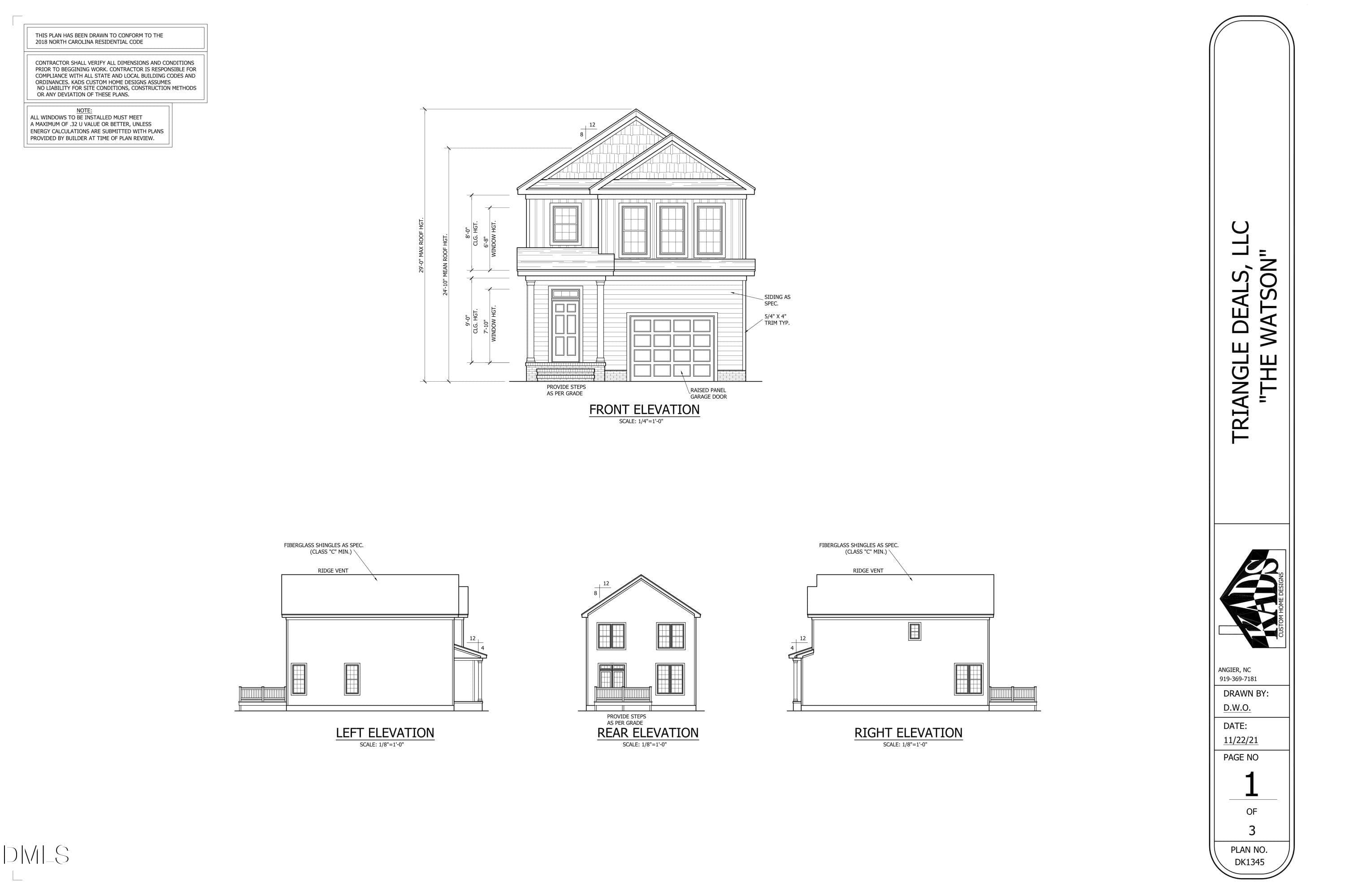 Building Plans_807 E Harnett-1 - 807 E Harnett Street, Dunn, NC 28334