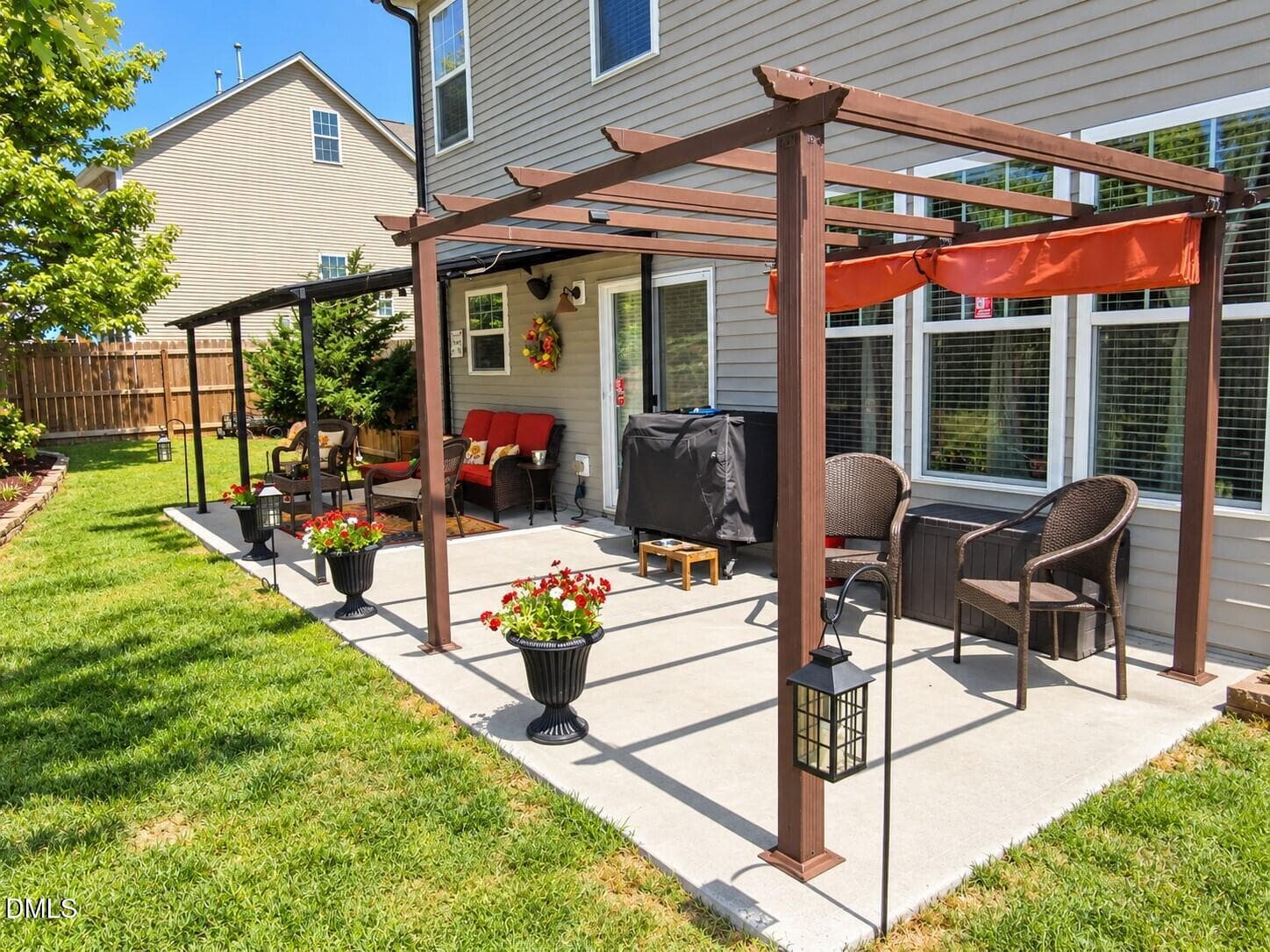 Rear patio - 724 Forrest Lane, Creedmoor, NC 27522