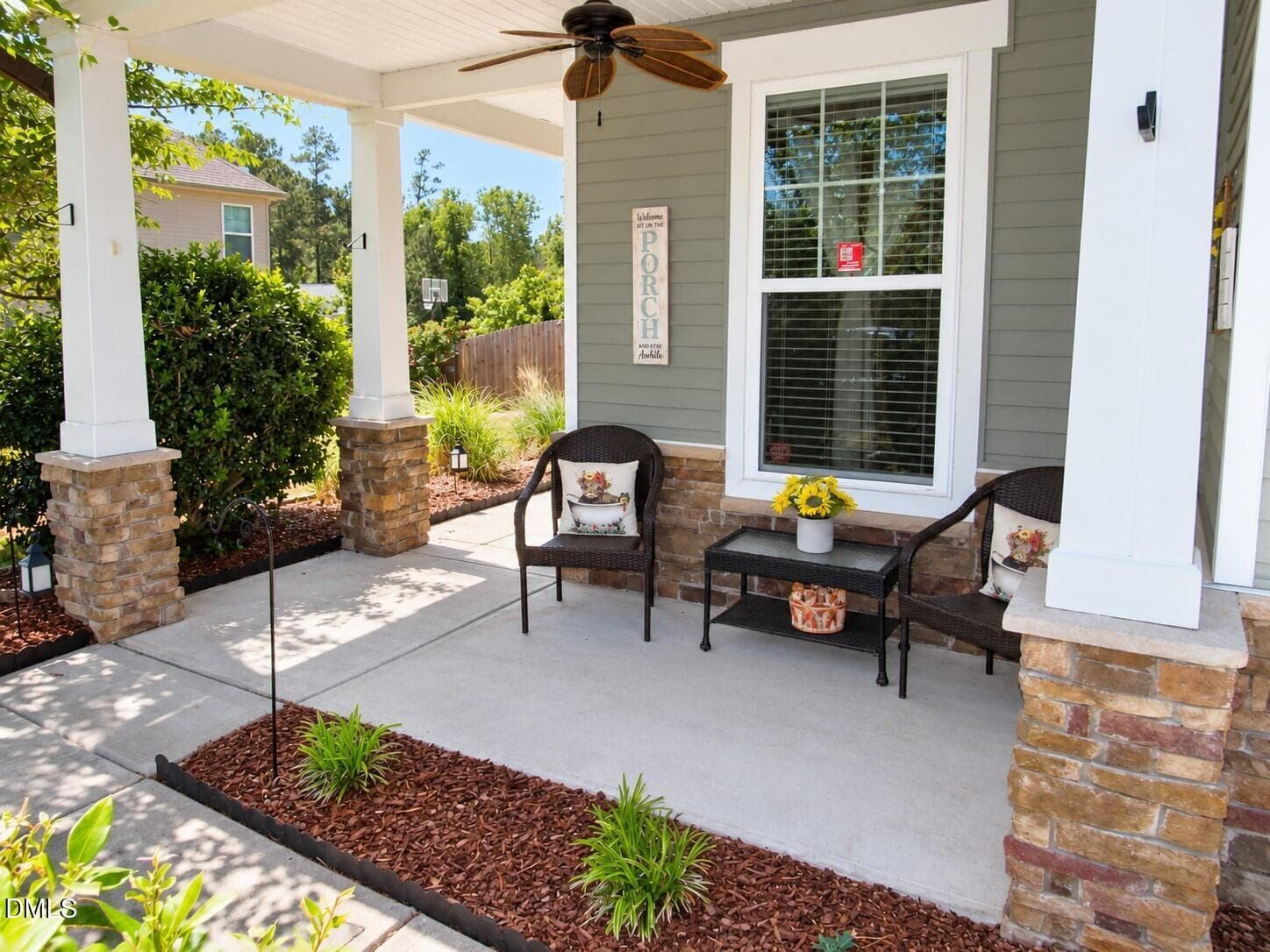 Front porch - 724 Forrest Lane, Creedmoor, NC 27522