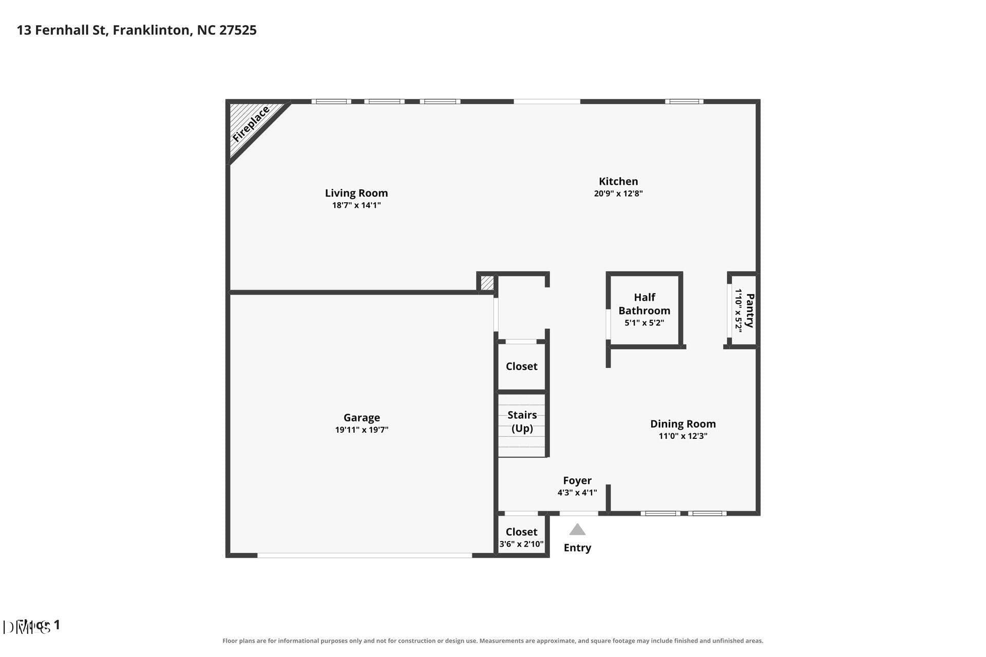 002 - Floor Plan - 13 Fernhall Street, Franklinton, NC 27525, Franklinton