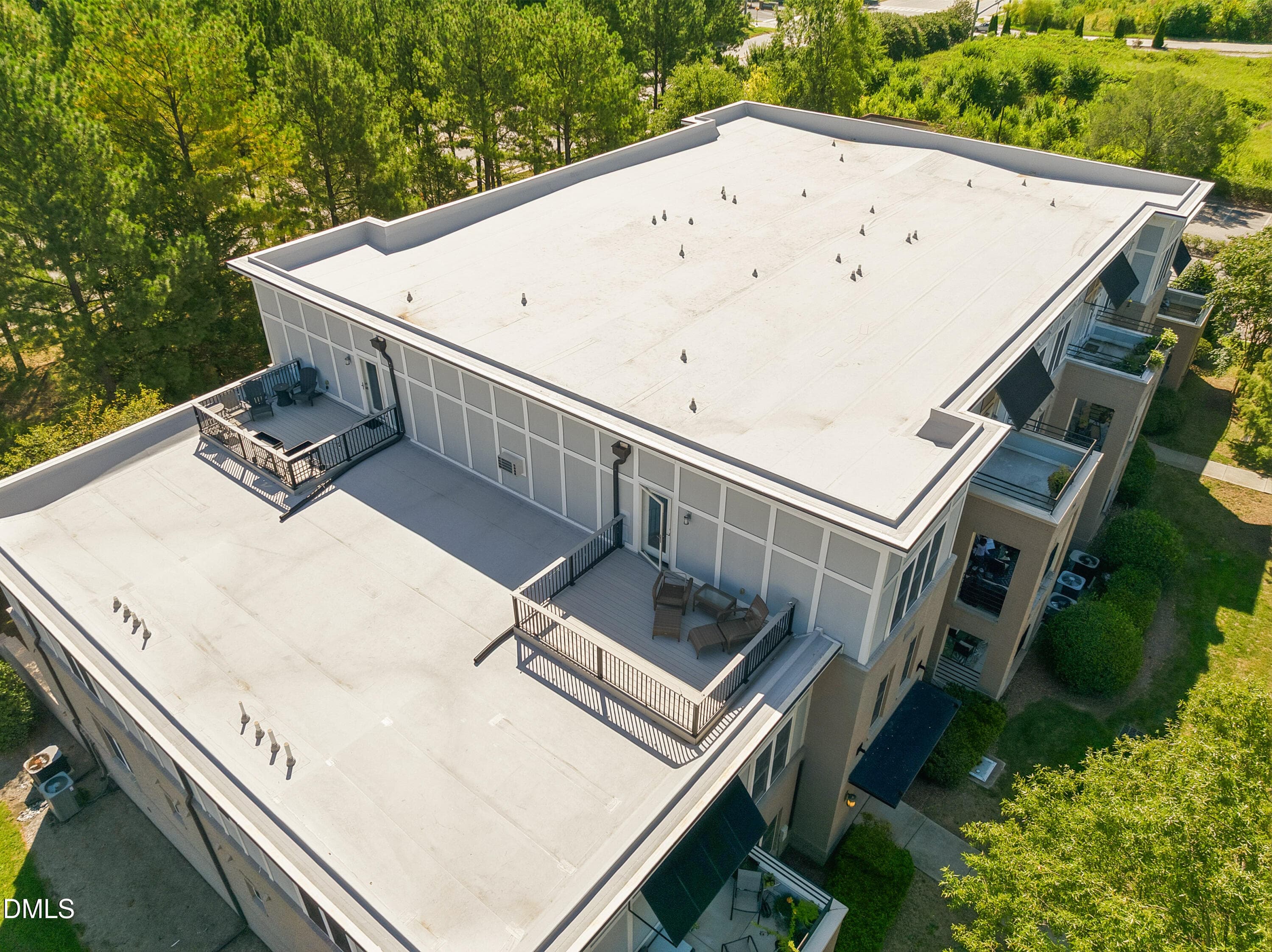 Rooftop Terrace Aerial - 501 Finsbury Street Apt 303, Durham, NC 27703, Durham