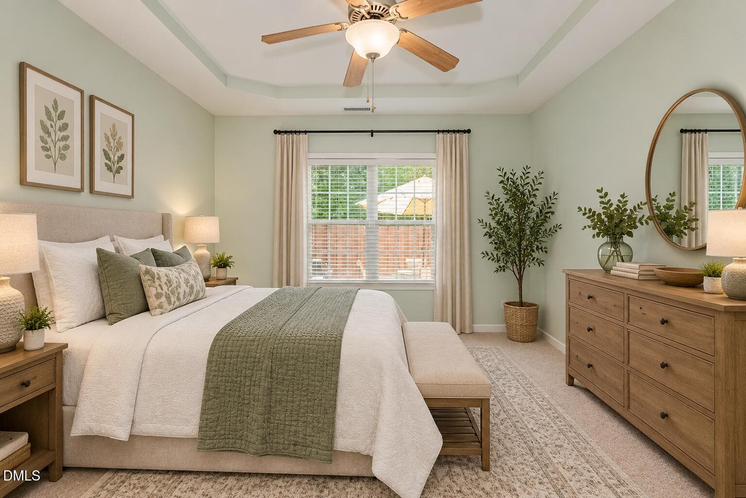 Primary Bedroom virtally staged - 119 Starling Street, Mebane, NC 27302, Mebane