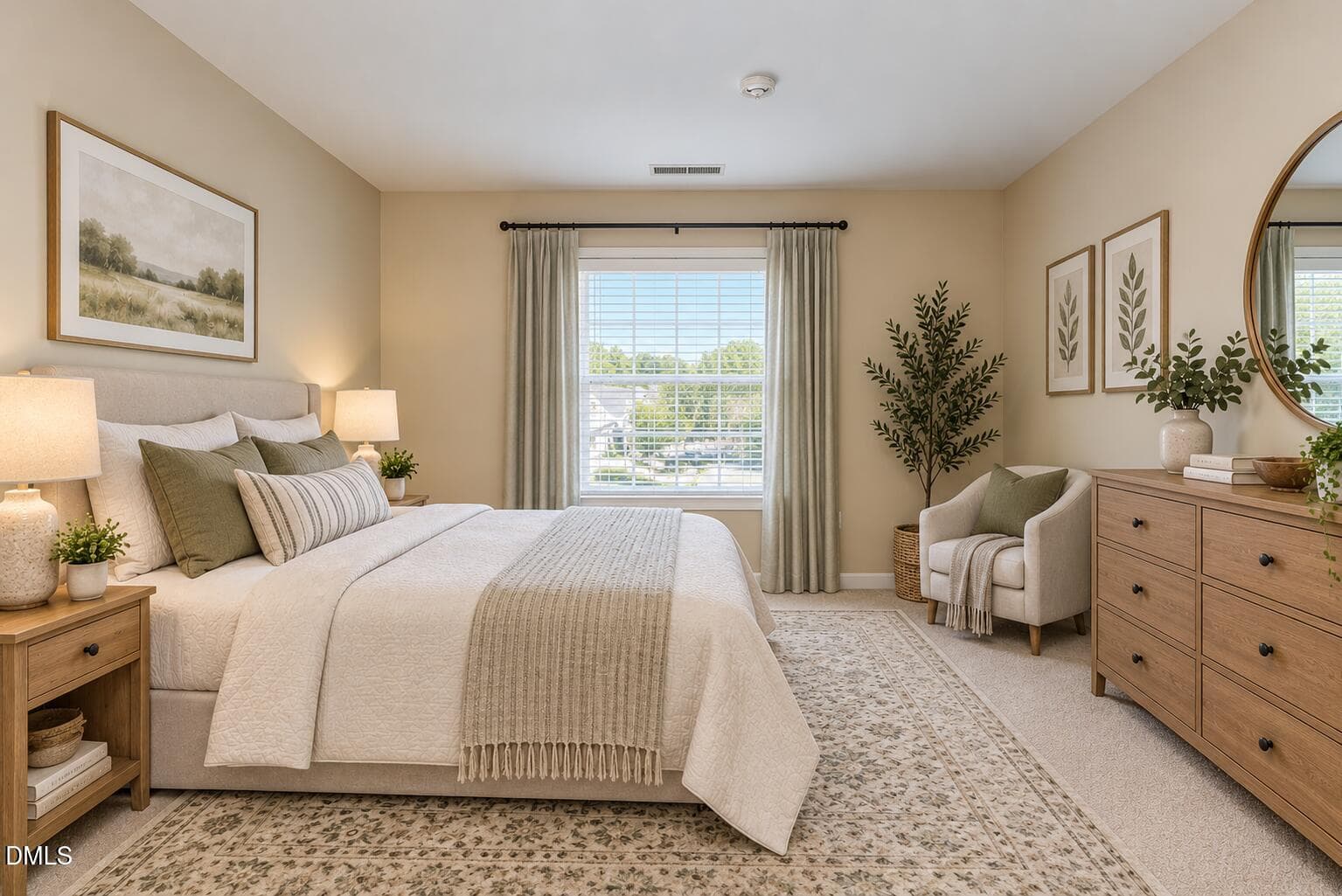 upstairs Bedroom Virtually Staged - 119 Starling Street, Mebane, NC 27302, Mebane