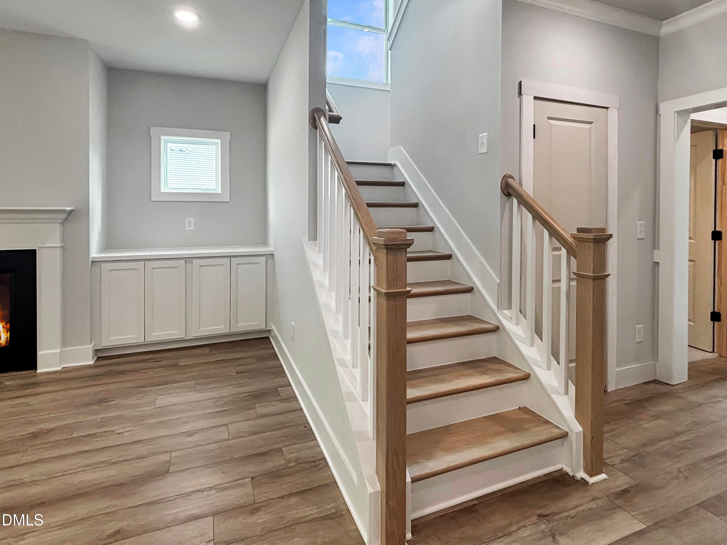 Oak Treads and Open Rail Staircase - 83 Bluestone Drive, Lillington, NC 27546