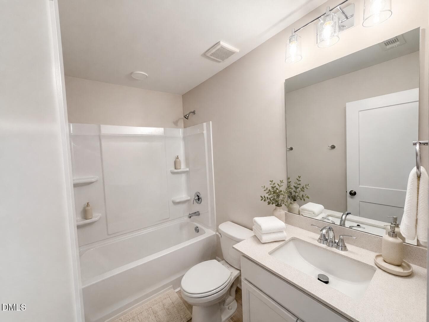 Virtually Staged 3rd Floor Bathroom - 942 Steel Mill Lane, Apex, NC 27523, Apex