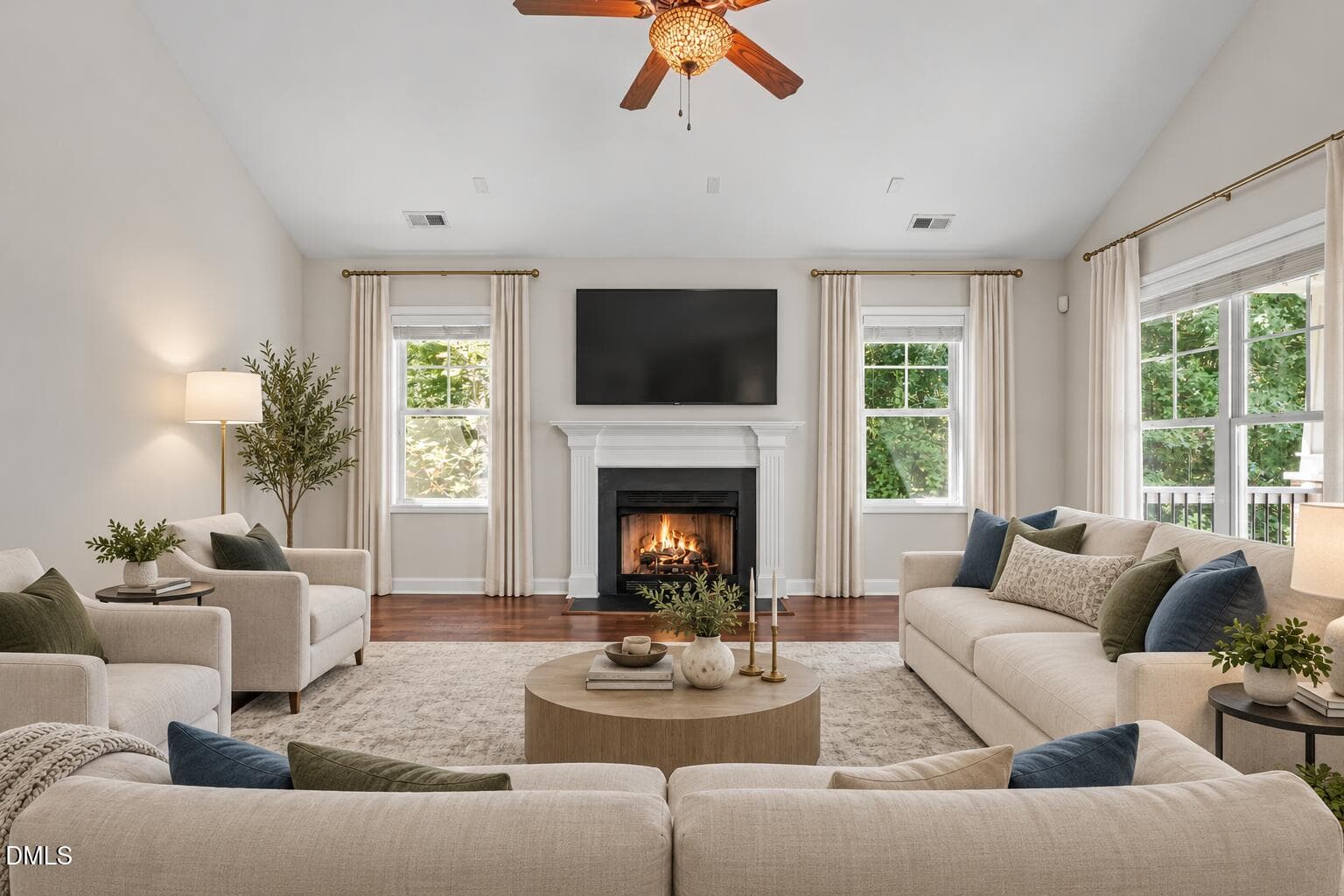 Family Room - Enhanced Wood - 500 Wood Valley Drive, Four Oaks, NC 27524, Four Oaks