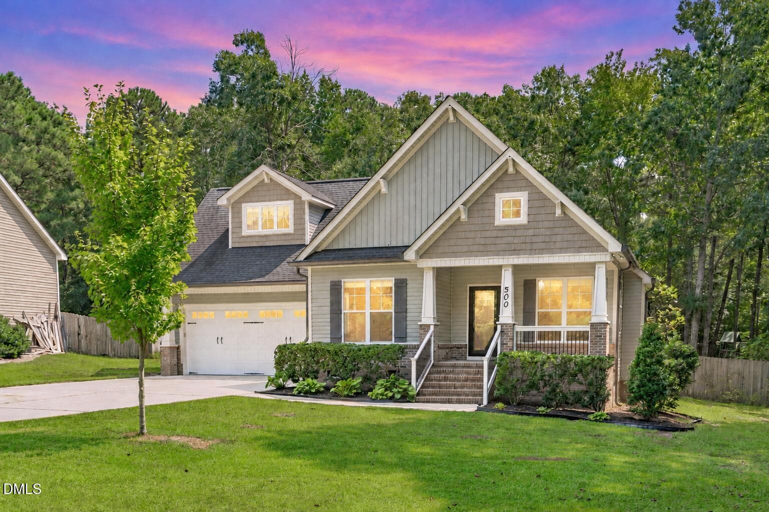 500-wood-valley-dr-twilight - 500 Wood Valley Drive, Four Oaks, NC 27524, Four Oaks