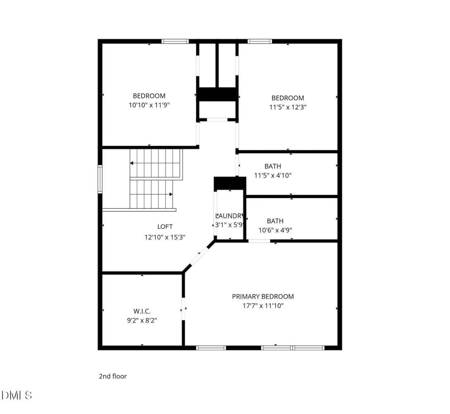 2nd floor Tulip Poplar - 2830 Tulip Poplar Circle, Durham, NC 27704, Durham