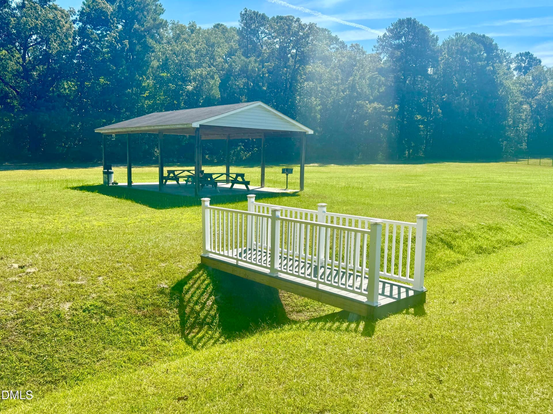 pic picnic tables and pavilion - 136 Kenneth Lane, Willow Springs, NC 27592