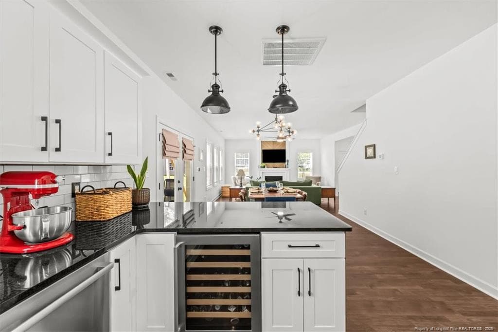 Kitchen Bar to Dining and Family Room - 123 Sears Drive, Cameron, NC 28326