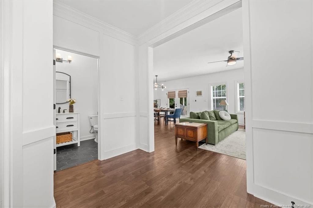 Foyer/Guest Bath/Open Living Area - 123 Sears Drive, Cameron, NC 28326