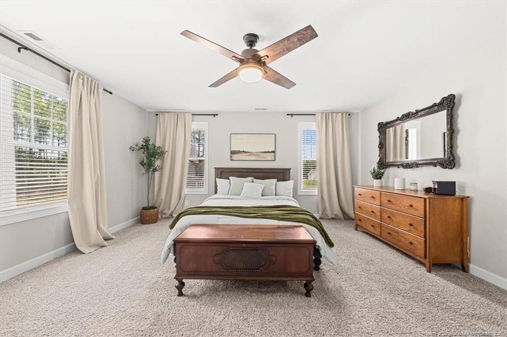Large Primary Bedroom - 123 Sears Drive, Cameron, NC 28326