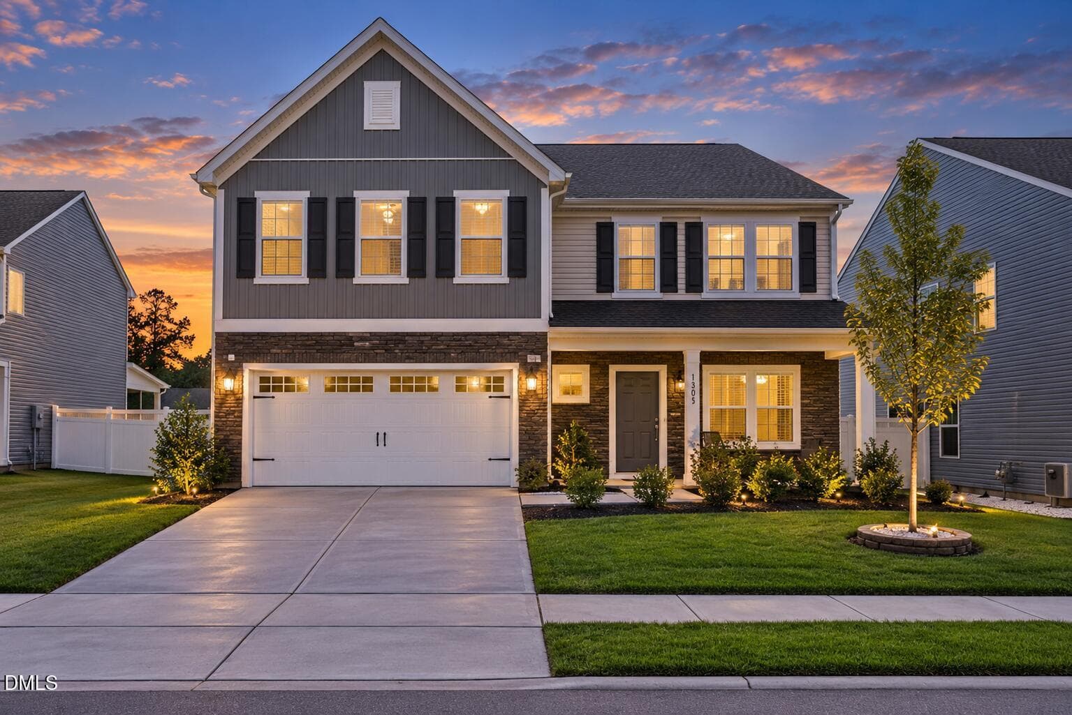 Addison Lake Twilight Photo - 1305 Addison Lake Street, Fuquay Varina, NC 27526