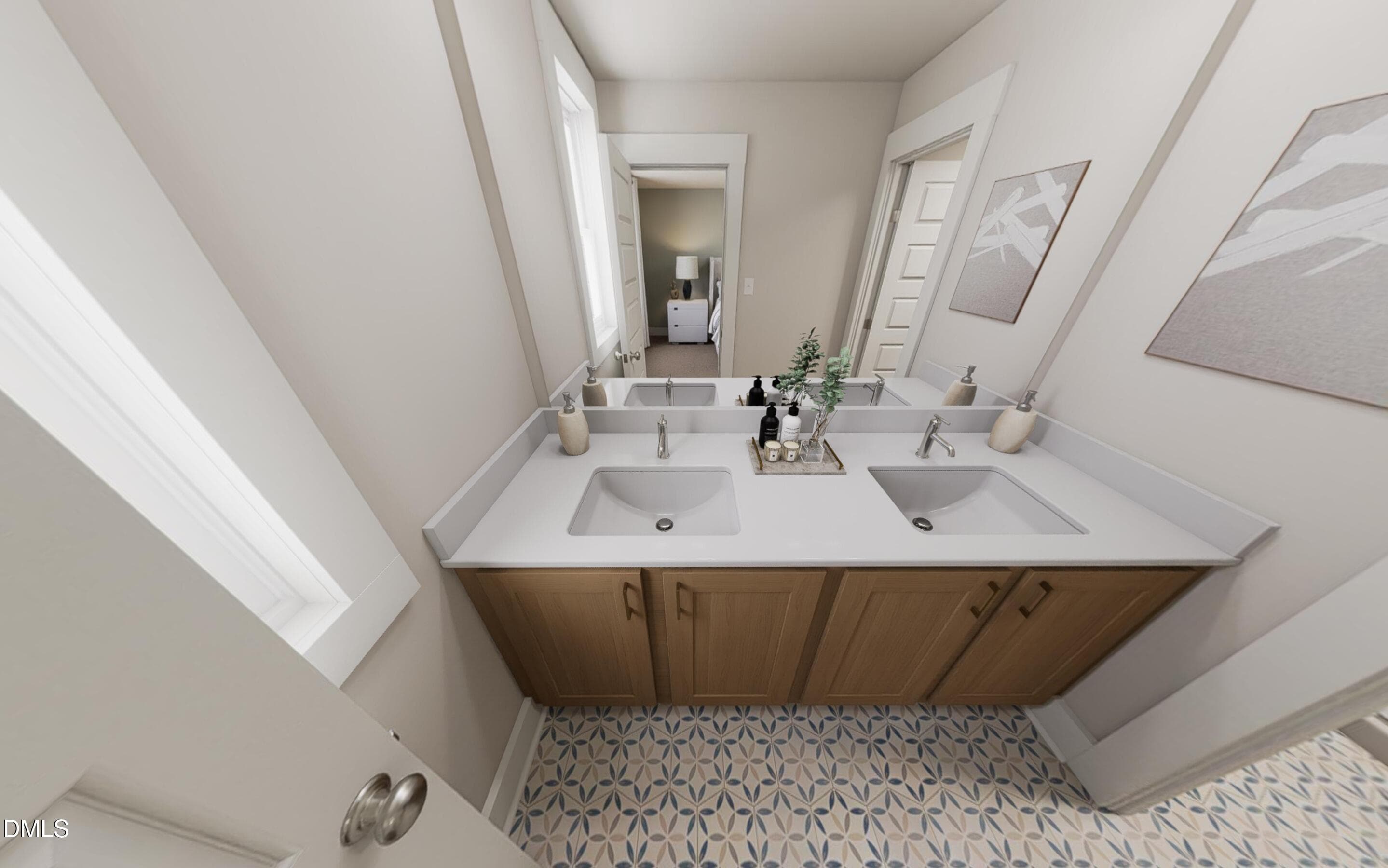 Main Bath - Bougie Boho Interior - 416 Everlong Lane, Wendell, NC 27591, Wendell