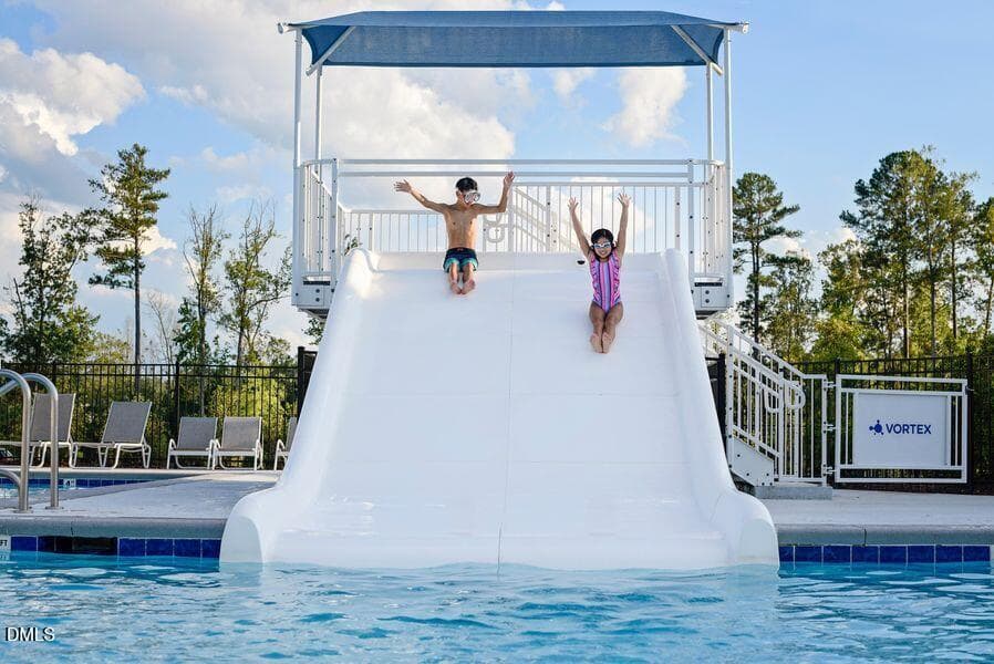 12 Oaks Double Water Slide - 113 Golf Vista Trail, Holly Springs, NC 27540, Holly Springs
