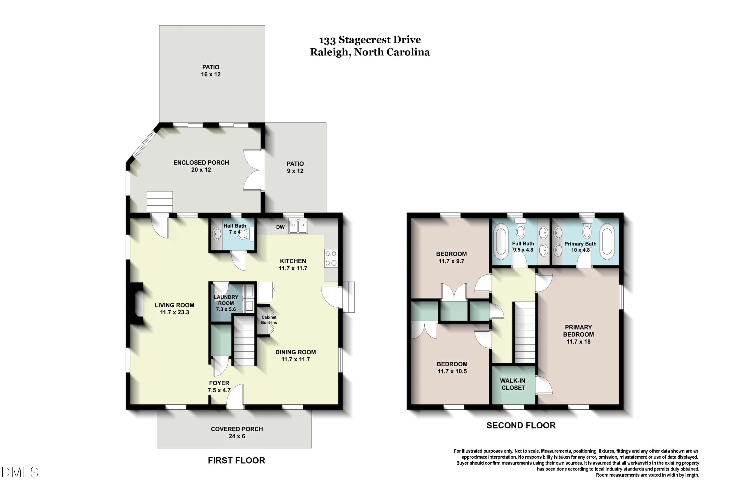 Floor Plan updated - 133 Stagecrest Drive, Raleigh, NC 27603, Raleigh