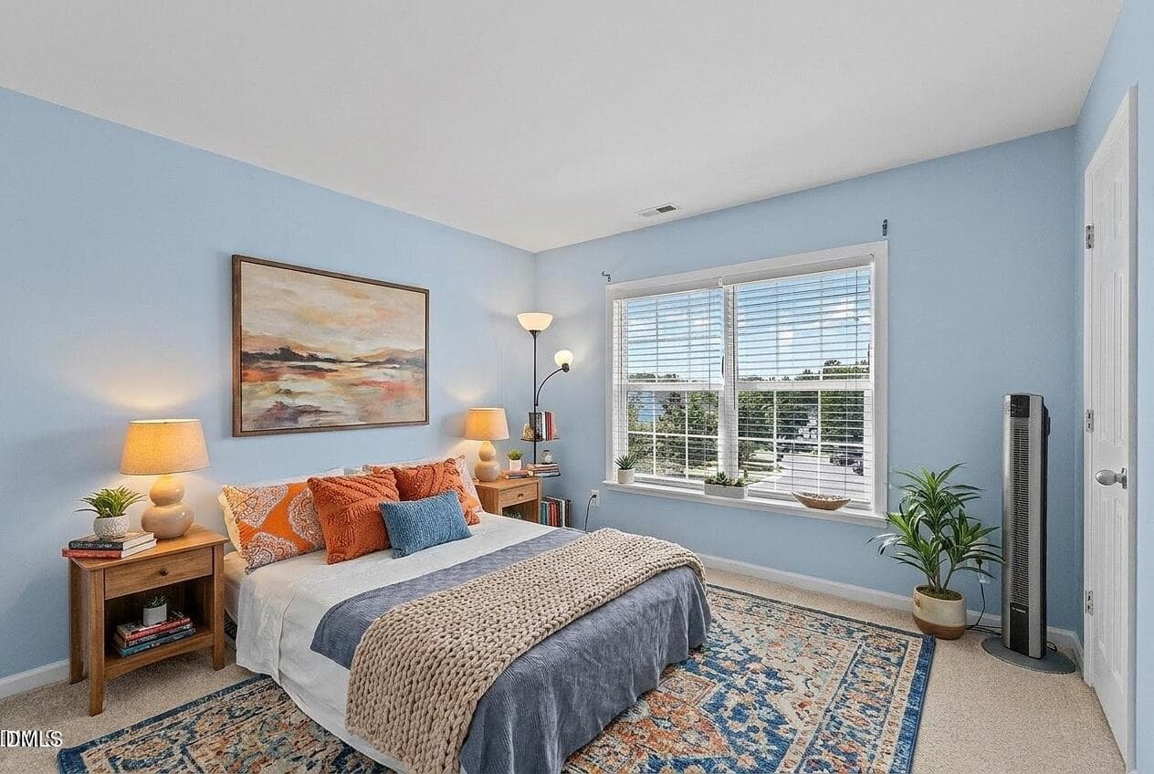 Virtual staged Bedroom - 107 Stoney Drive, Durham, NC 27703, Durham