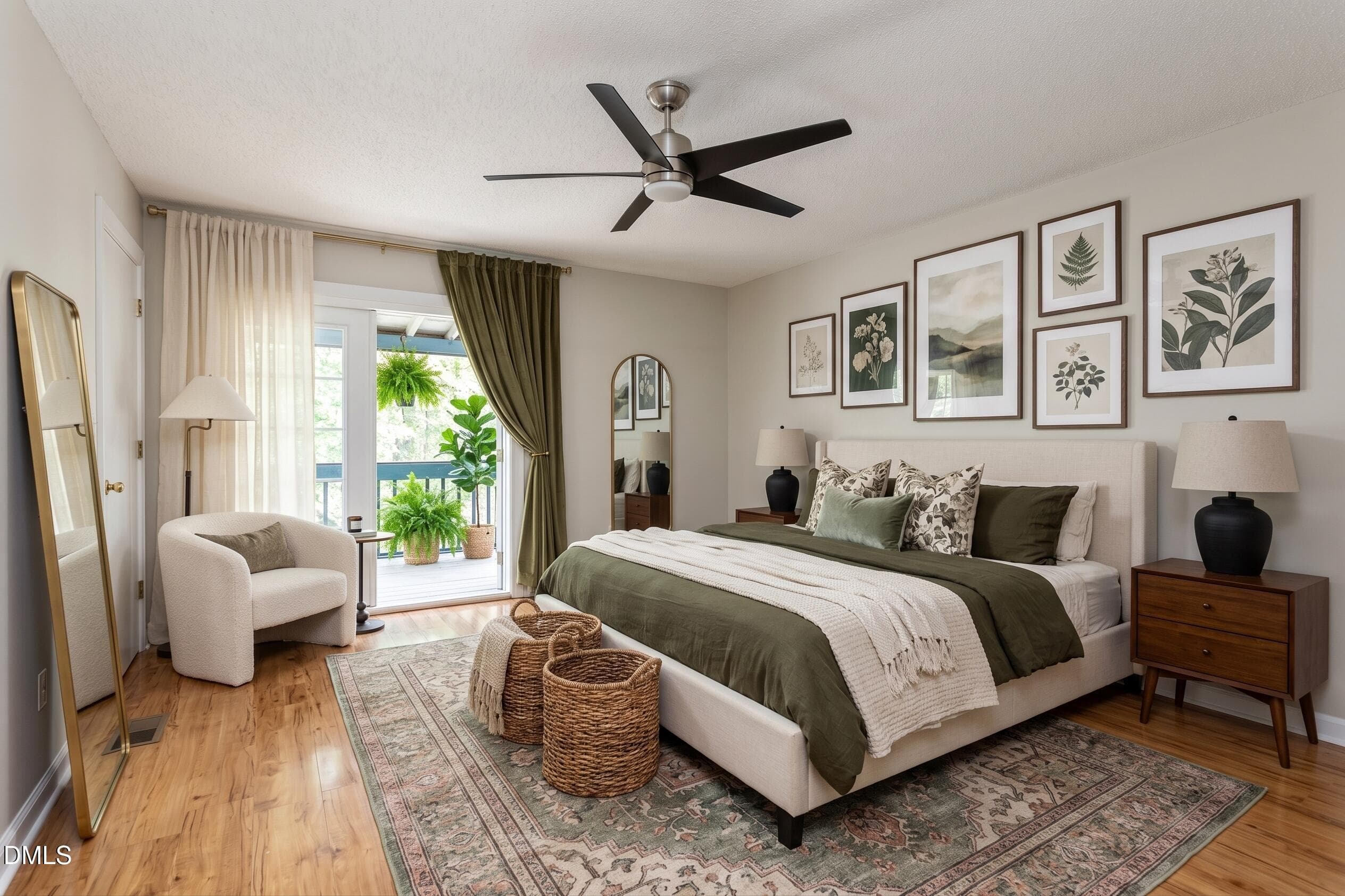 Main Floor Bedroom Virtually Staged - 3602 Top Of The Pines Court, Raleigh, NC 27604, Raleigh