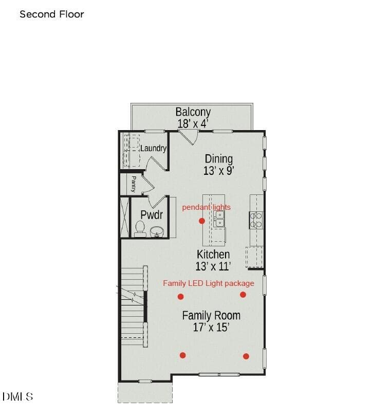 Second Floor - 707 Orchard Vista Circle, Raleigh, NC 27606, Raleigh