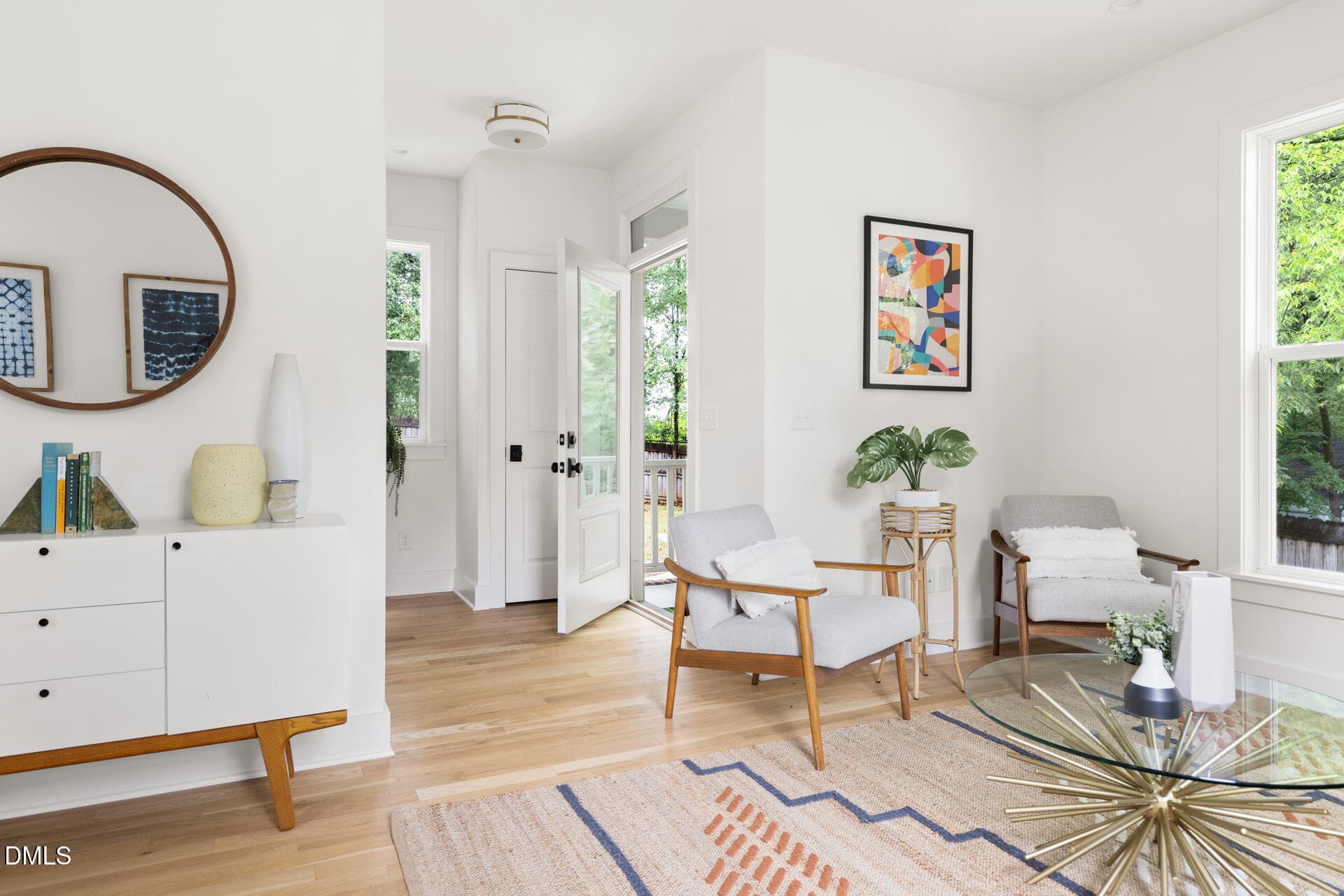 living area / entryway - 407b Edward Street, Durham, NC 27701