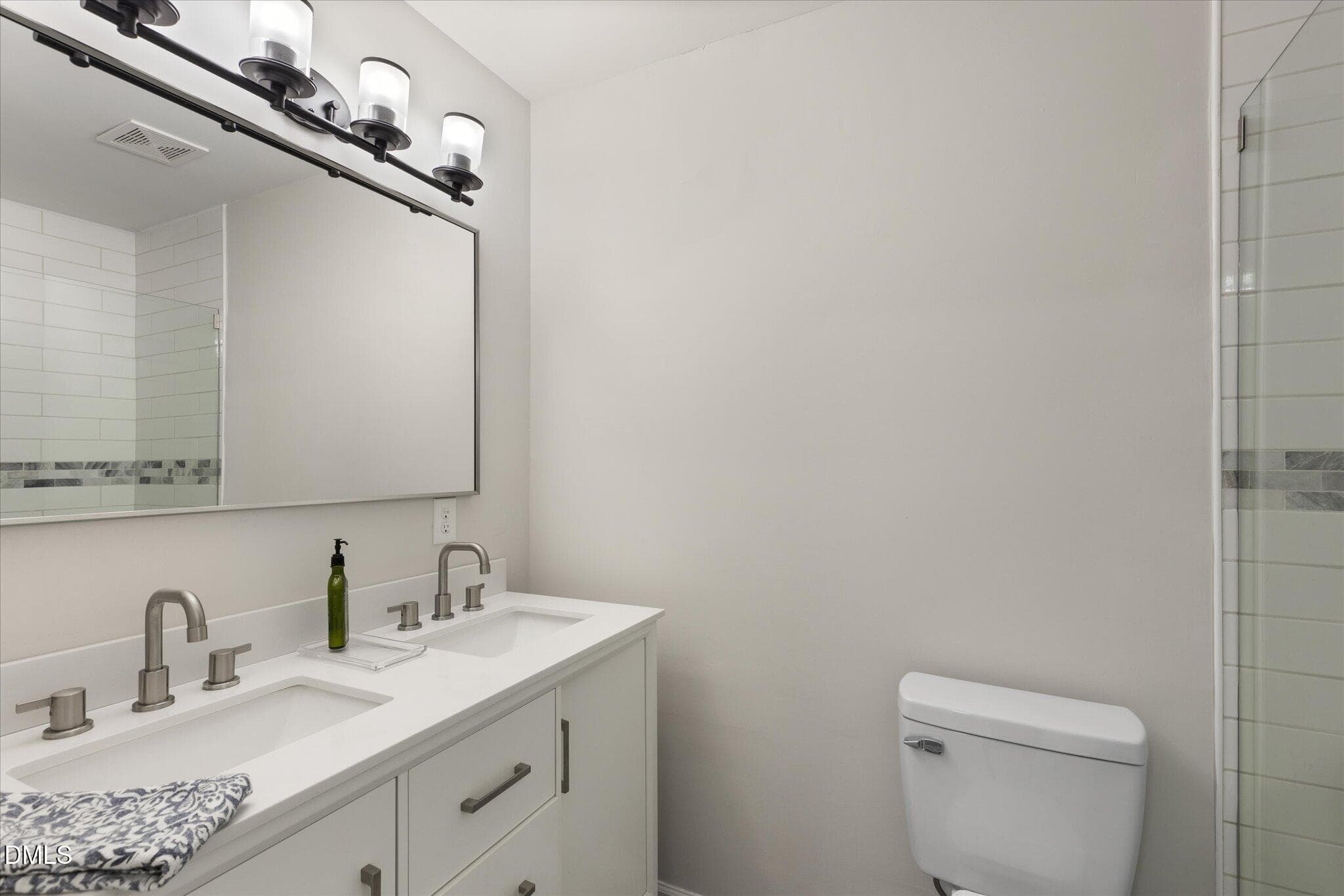 Dual Vanity in Secondary Bathroom - 460 Dickens Drive, Raleigh, NC 27610, Raleigh