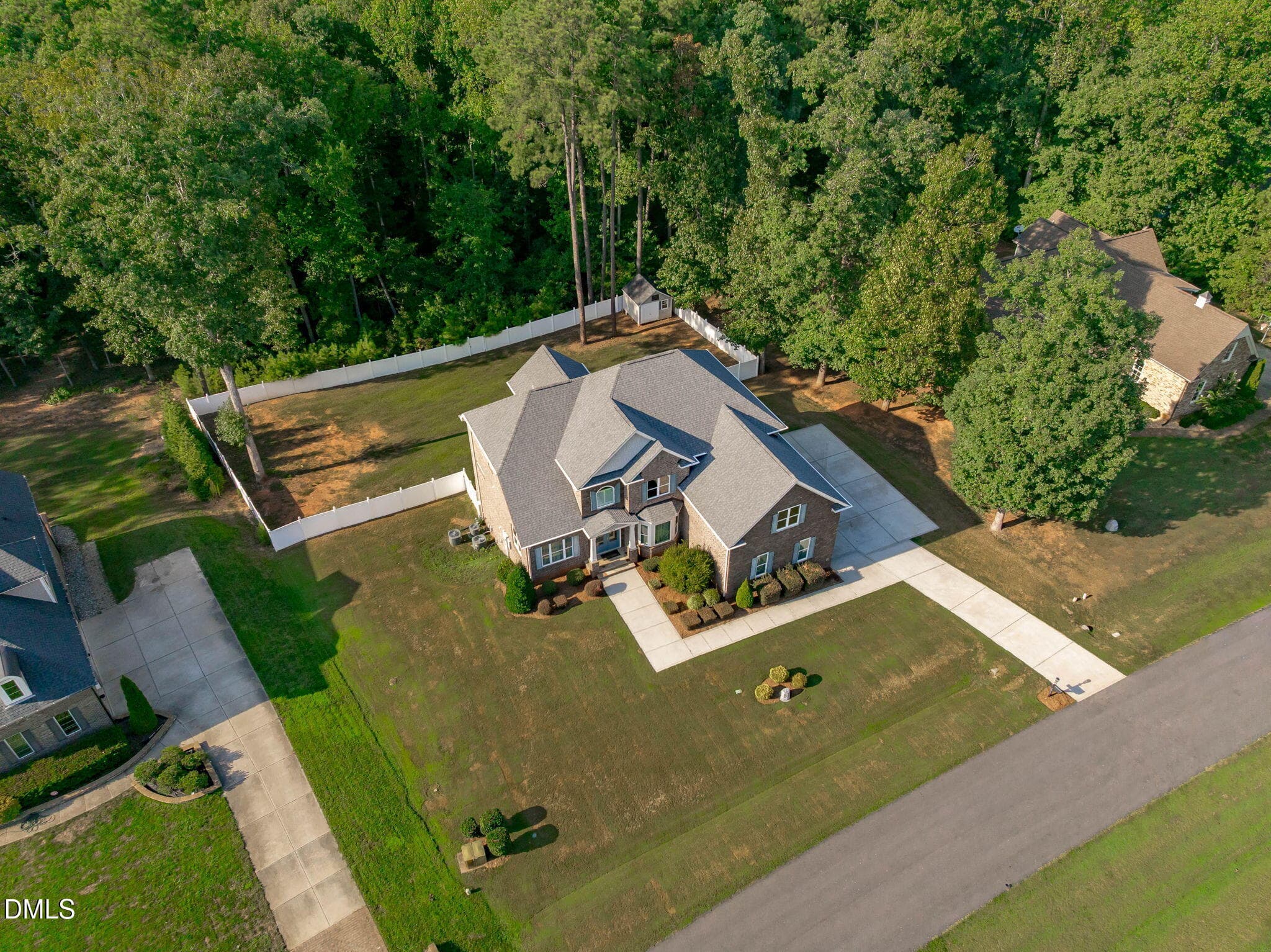 Aerial Left Angle - 3504 Castelaine Circle, Apex, NC 27539, Apex