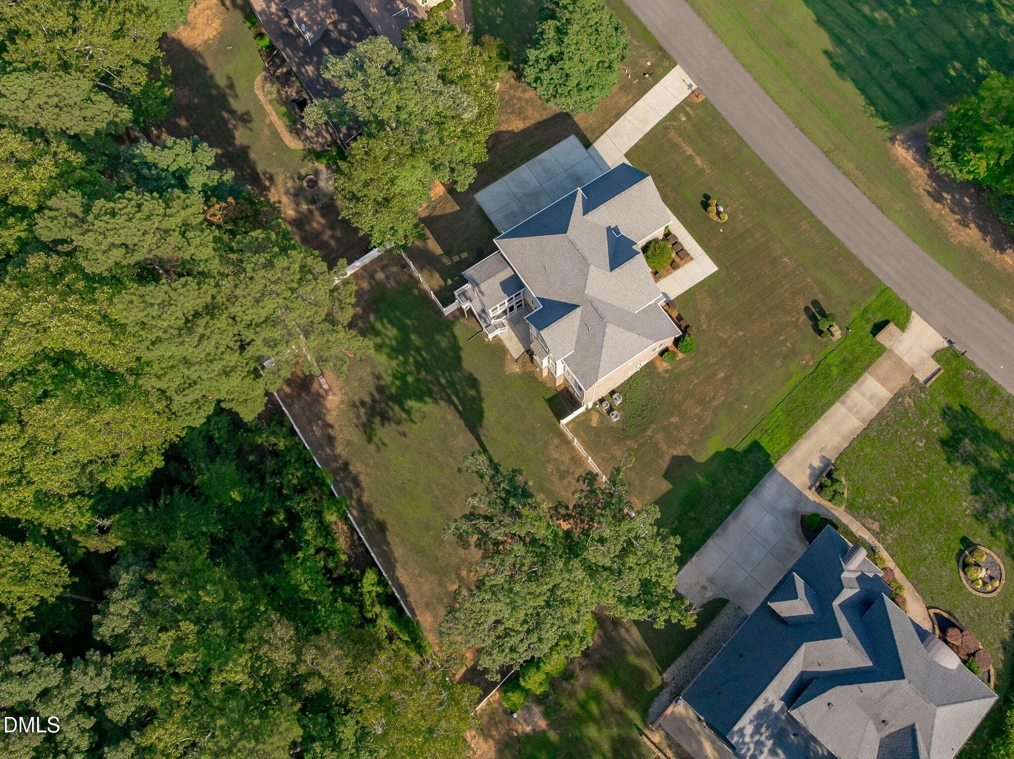 Aerial Rear Angle - 3504 Castelaine Circle, Apex, NC 27539, Apex