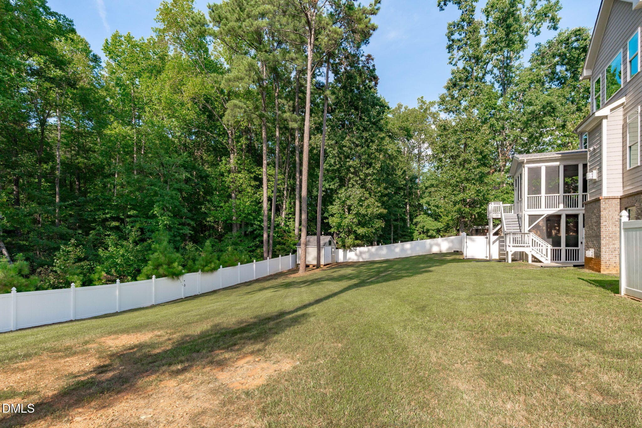 Backyard from Left - 3504 Castelaine Circle, Apex, NC 27539, Apex