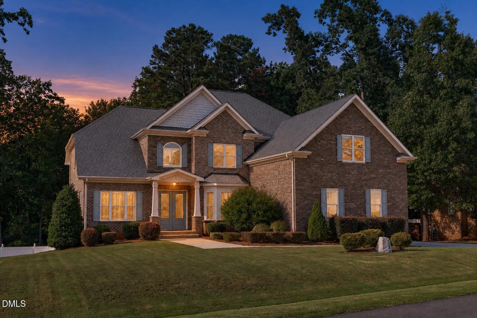 Front Left Angle - AI Twilight Effect - 3504 Castelaine Circle, Apex, NC 27539, Apex