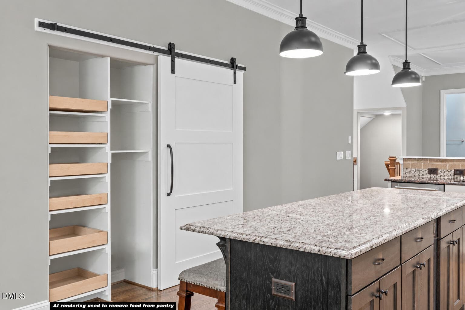 Kitchen Pantry - AI removed food - 3504 Castelaine Circle, Apex, NC 27539, Apex