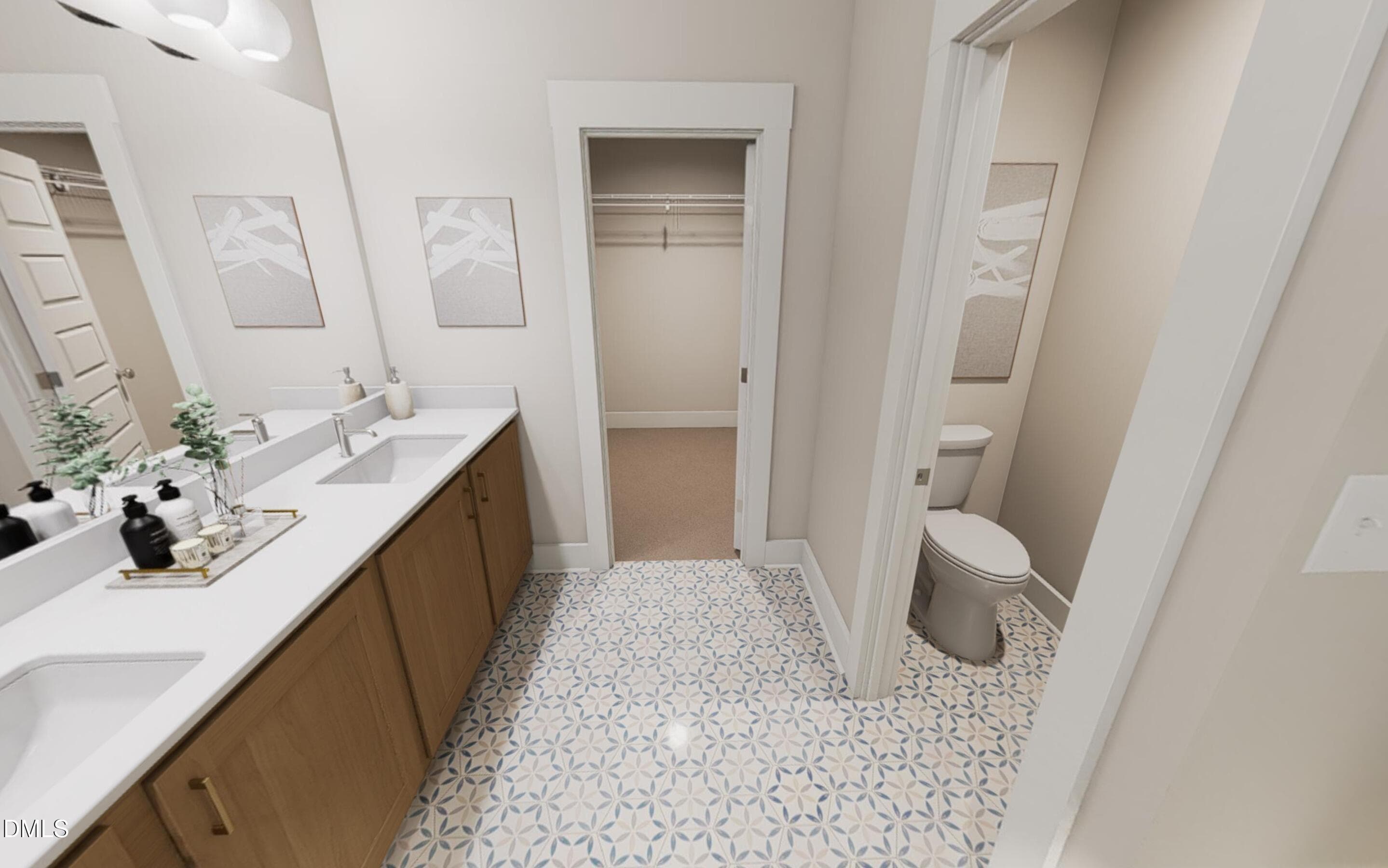 Main Bathroom - Bougie Boho Interior - 1144 Lakehouse Lane, Wendell, NC 27591, Wendell
