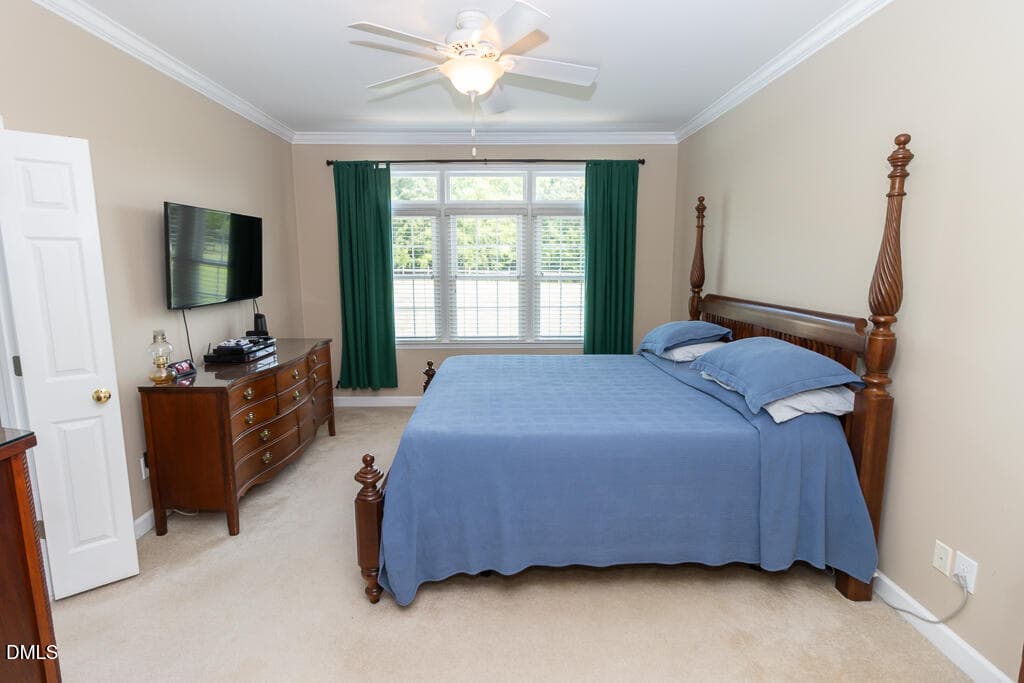 Primary Bedroom on main - 6967 Garrett Store Road, Liberty, NC 27298
