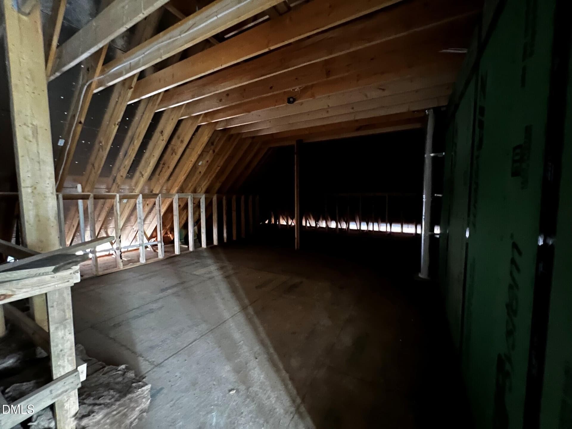 unfinished attic - 1300 Eldon Circle, Durham, NC 27707