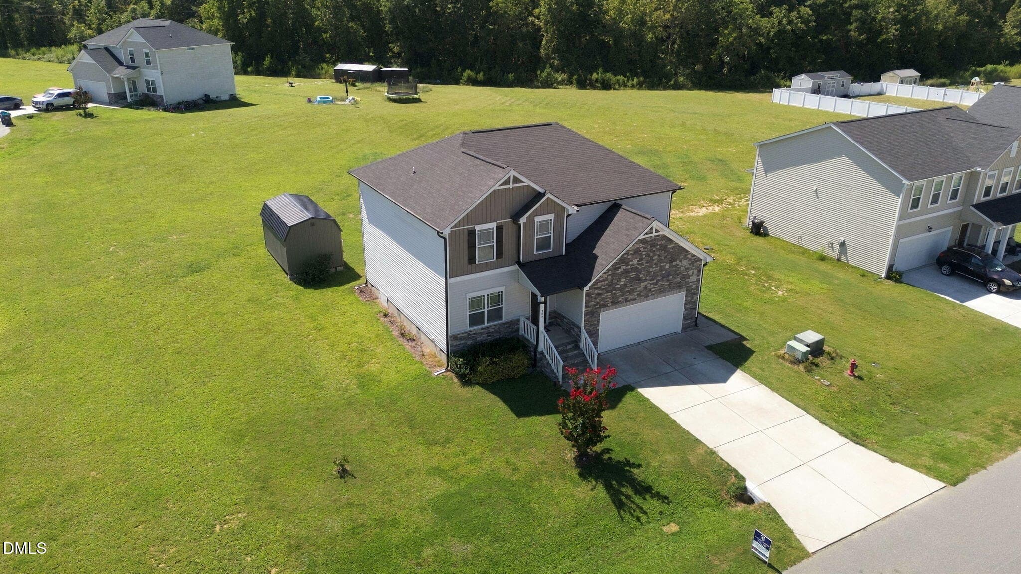 Aerial Front (3) - 202 Queenstown Drive, Kenly, NC 27542, Kenly