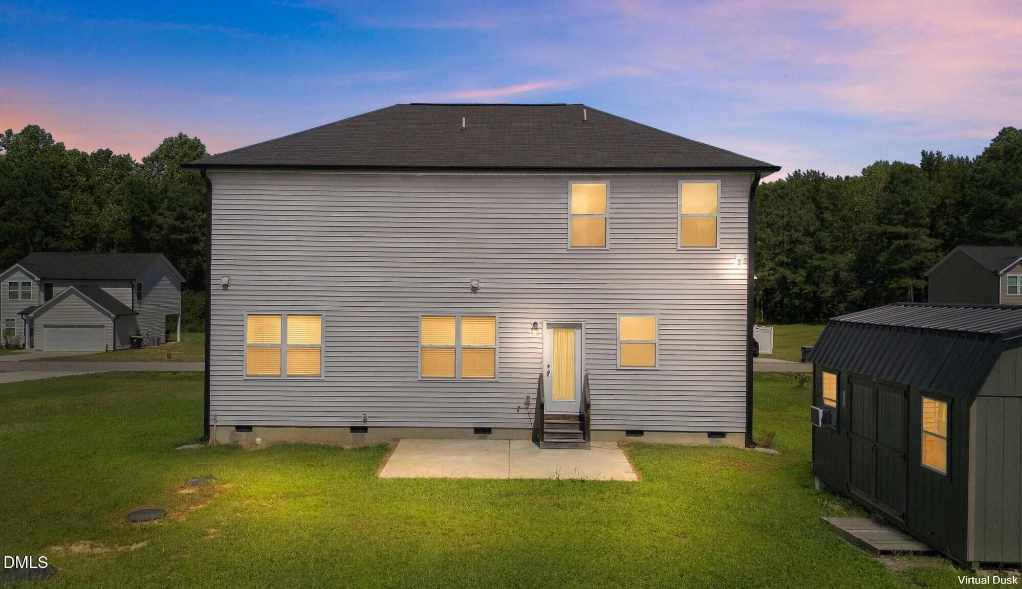 Virtual Dusk (2) - 202 Queenstown Drive, Kenly, NC 27542, Kenly