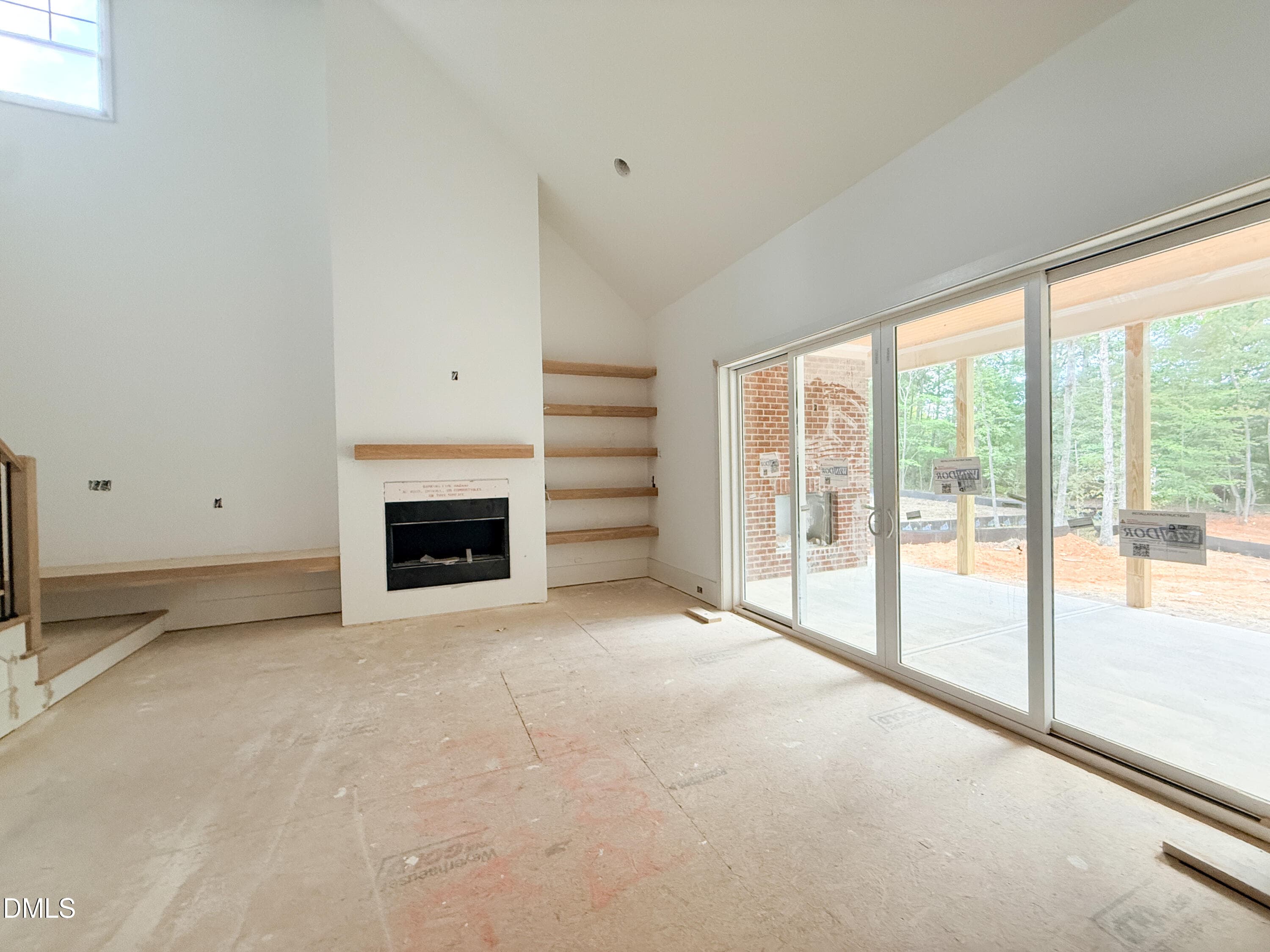 13 - Family Room Sliders looking into th - 333 Black Caviar Way, Raleigh, NC 27603, Raleigh